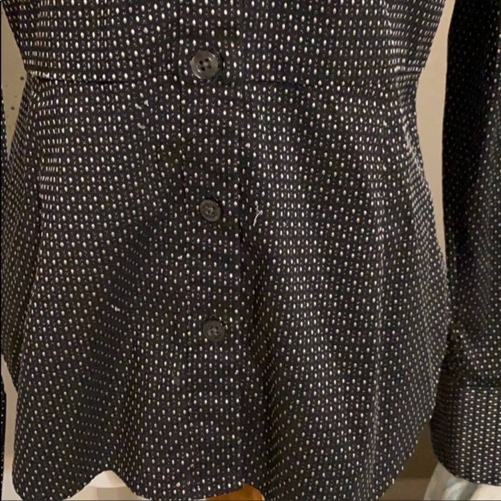 🌺Express design studio  black polka dot blouse S - Picture 4 of 5